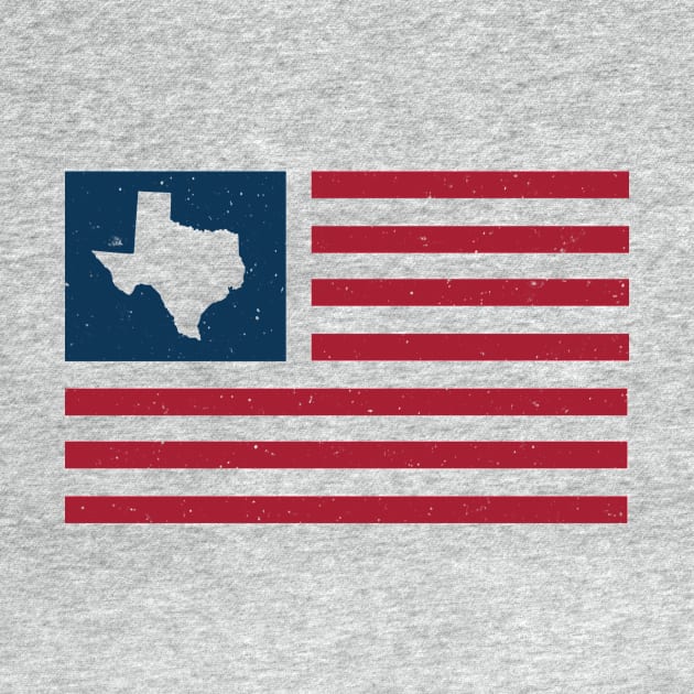 Vintage Texas USA Flag // Retro American Flag Stars and Stripes by SLAG_Creative